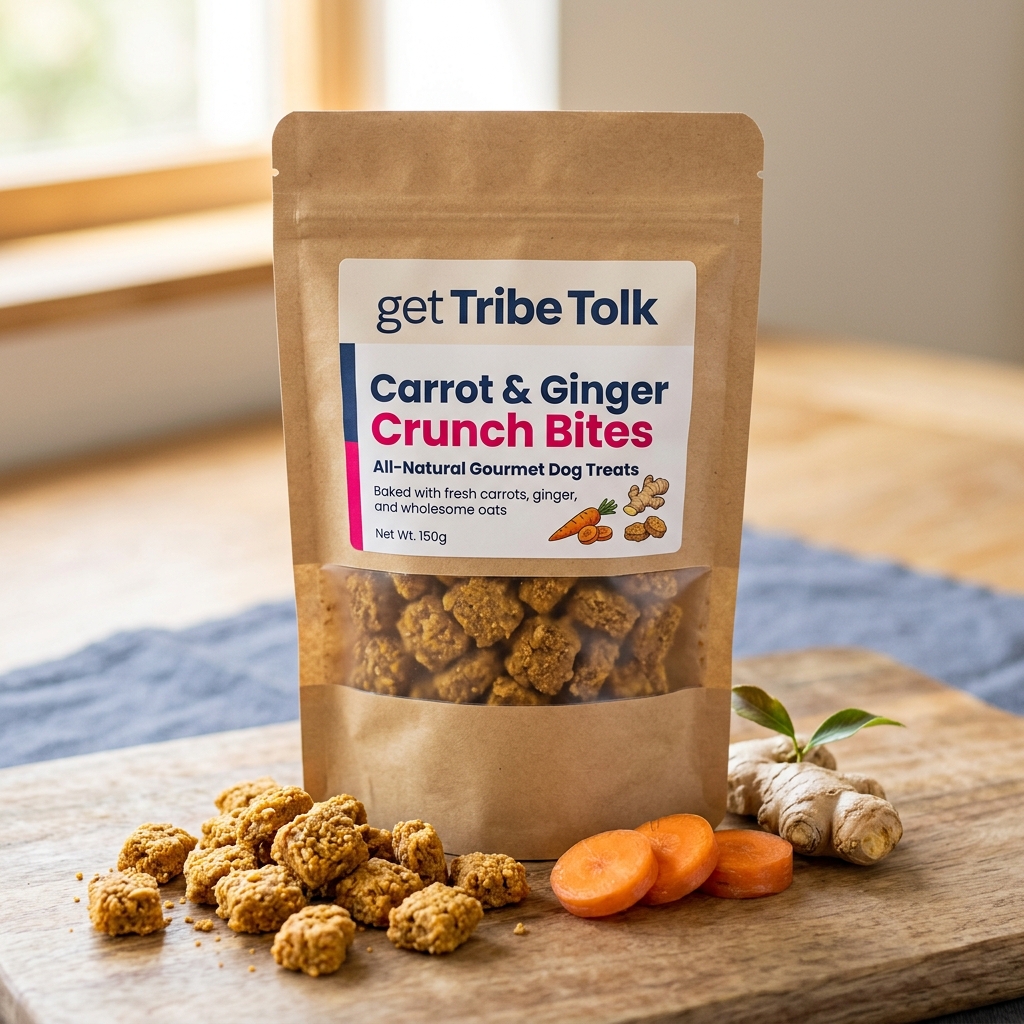Carrot and Ginger Crunch Bites by getTribeTolk