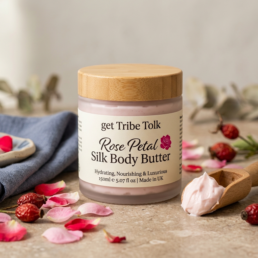 Rose Petal Silk Body Butter by getTribeTolk